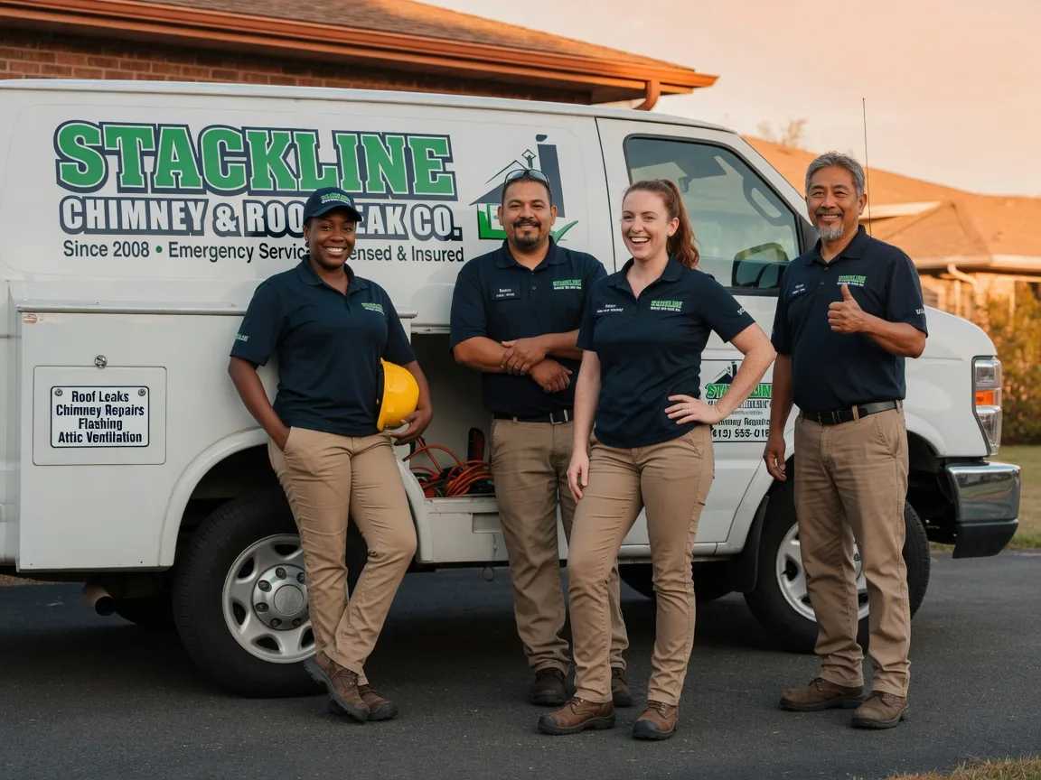 Chimney flashing repair company in Moline, IL